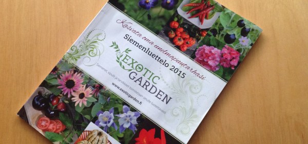 Excotic Gardenin siemenluettelo