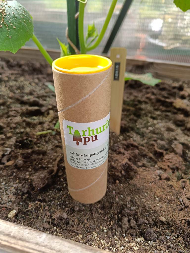 Petopunkkeja sisältävä Tarhurin Avun pahvilieriö.